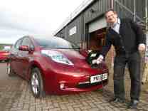 Bill Roberts and car