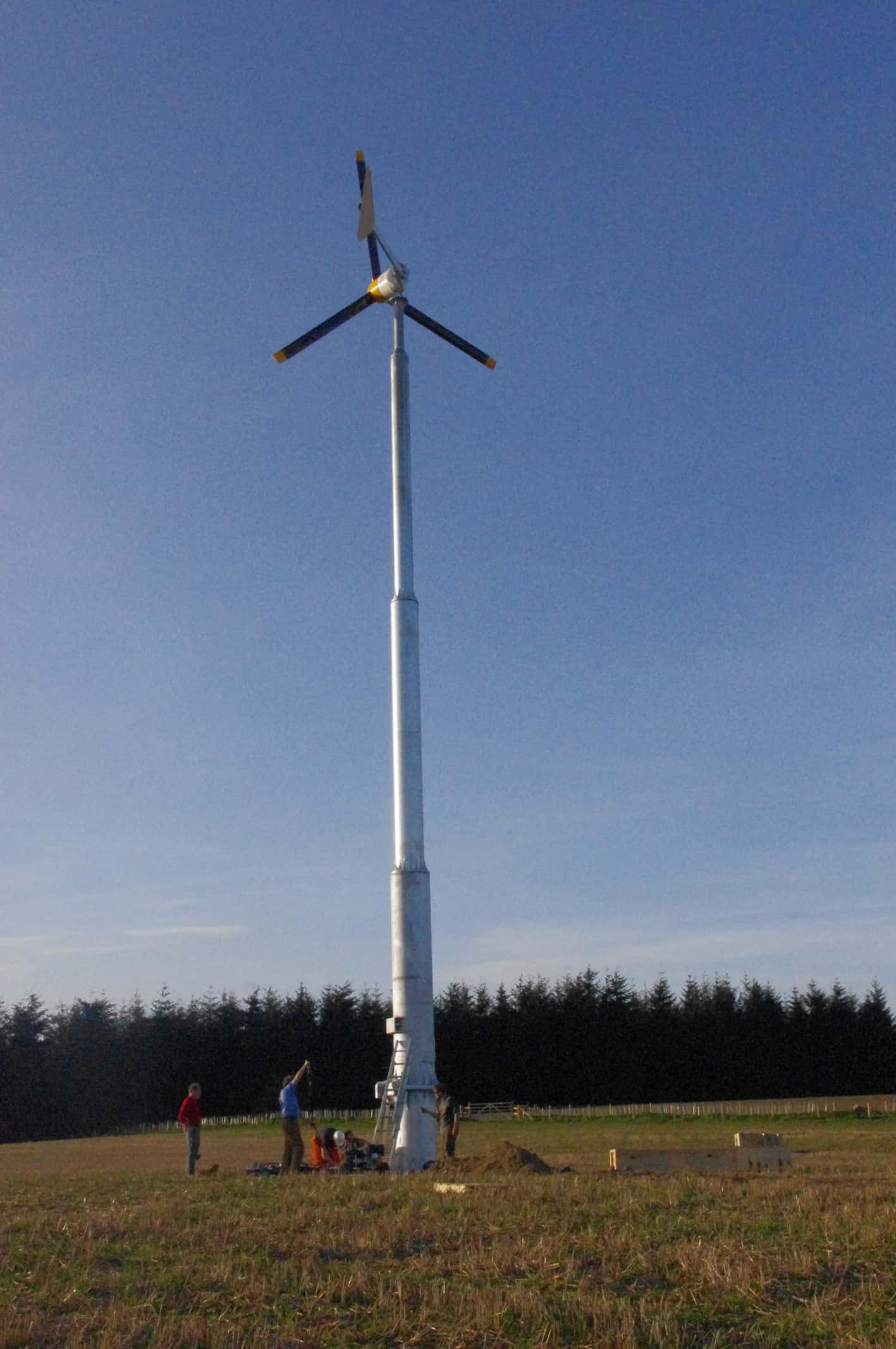  designs new 20m monopole towers for Bergey wind turbines in the UK